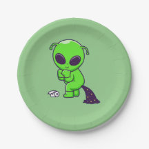 Espace de poinçonnage alien mignon