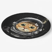 Assiettes En Carton Espace extra-atmosphérique Chat Kitty Astronaut Vi (Angle)