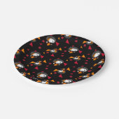 Assiettes En Carton ESPACE | Snoopy Space Suit Motif noir (Angle)
