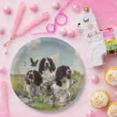 Assiettes En Carton Espagnol Springer anglais, Art (Fête)