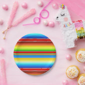 Assiettes En Carton Espagnol traditionnel couvrant mexicain vibrant (Fête)