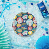 Assiettes En Carton Espèces de requins mignons (Fête)