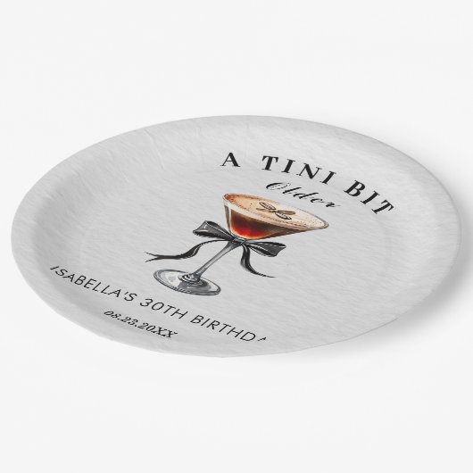 Assiettes En Carton Espresso Martini Tini Bit Older Birthday Party (Angle)
