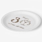 Assiettes En Carton Espresso Tini Bit Ancien 30e anniversaire (Angle)