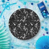 Assiettes En Carton Esquisses dans l'espace arrière - plan (Fête)