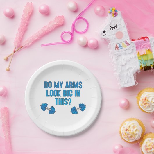 Assiettes En Carton Est-Ce Que Mes Bras Ont L'Air Gros ? (Fête)