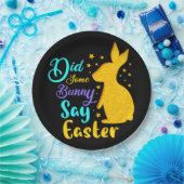 Assiettes En Carton Est-Ce Qu'Un Lapin A Dit Pâques (Fête)