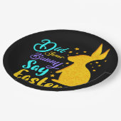 Assiettes En Carton Est-Ce Qu'Un Lapin A Dit Pâques (Angle)