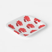 Assiettes En Carton Et Kebab ? Viande brochée (Angulaire)