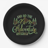 Assiettes En Carton Et So The Adventure Begins, funny adventurer (Devant)