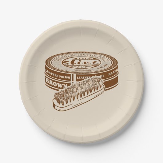 Assiettes En Carton étain à chaussures Brown (Devant)