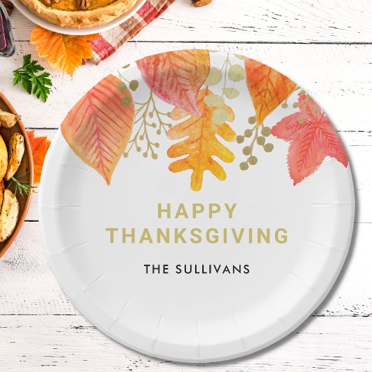 Assiettes En Carton Etanche Thanksgiving