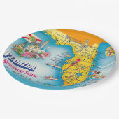 Assiettes En Carton État Sunshine - Floride  (Angle)