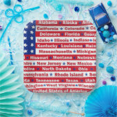 Assiettes En Carton États-Unis D'Amérique (Fête)