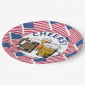 Assiettes En Carton États-Unis Great American Beer (Angle)