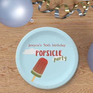 Assiettes En Carton Été Anniversaire Popsicle Party Plaques papier