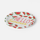 Assiettes En Carton Été de pastèque (Angle)