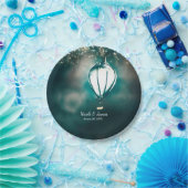 Assiettes En Carton Été Éclairage Chaîne Enchantée Réception De Mariag (Fête)