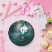 Assiettes En Carton Été Éclairage Chaîne Enchantée Réception De Mariag (Fête)