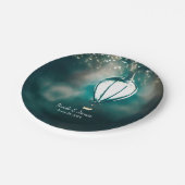 Assiettes En Carton Été Éclairage Chaîne Enchantée Réception De Mariag (Angle)