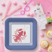 Assiettes En Carton Été Homard Thème Papier Plaque (Fête)