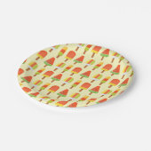 Assiettes En Carton Été Lollies de glace Popsicles Motif (Angle)
