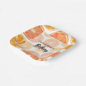 Assiettes En Carton Eté Orange Citrus Slice Anniversaire (Angulaire)