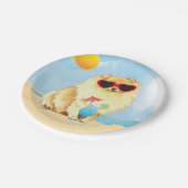 Assiettes En Carton Été Pomeranian (Angle)