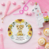 Assiettes En Carton Été Sunflower Lion Cub Jungle Baby shower (Fête)