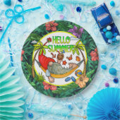 Assiettes En Carton Été tropical (Fête)