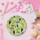 Assiettes En Carton Été tropical du Toucan (Fête)