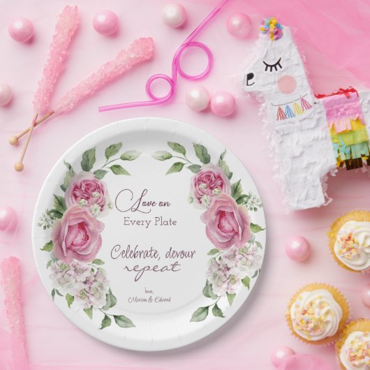 Assiettes En Carton Eternal Looms Mariage Plaque papier (Fête)