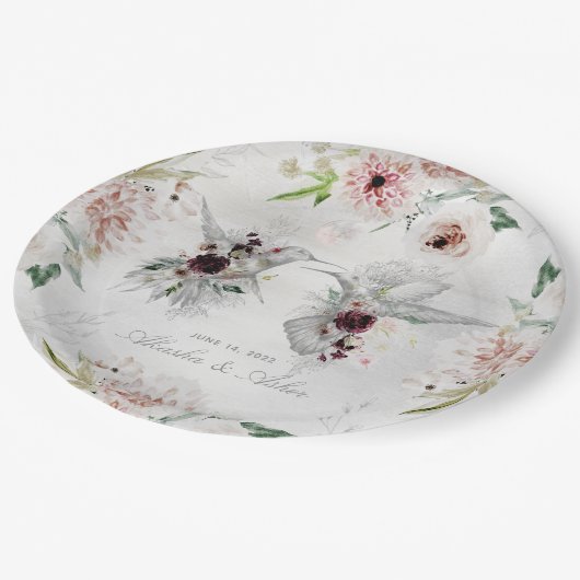 Assiettes En Carton Ethereal Love Mariage 9 Pouces Diner Plate (Angle)