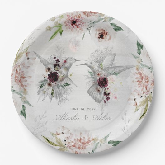Assiettes En Carton Ethereal Love Mariage 9 Pouces Diner Plate (Devant)