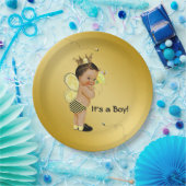 Assiettes En Carton Ethnic Boy Bee Baby shower (Fête)