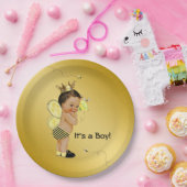 Assiettes En Carton Ethnic Boy Bee Baby shower (Fête)