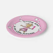 Assiettes En Carton Ethnic Princess Cute 1er anniversaire Pink Party (Angle)