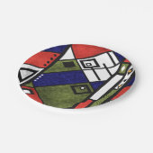 Assiettes En Carton Ethno africain sans couture traditionnelle motif (Angle)