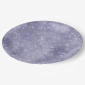 Assiettes En Carton Étincelle de rêve pourpre (Angle)