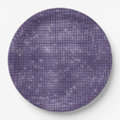 Assiettes En Carton Étincelle violette (Devant)
