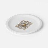 Assiettes En Carton Étiquette de code-barres Jésus Rédimé Jésus Code-b (Angle)