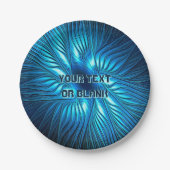 Assiettes En Carton Étoile bleue sculptée (Devant)