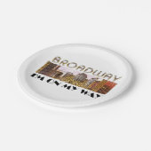 Assiettes En Carton Étoile de Broadway de PIÈCE EN T (Angle)