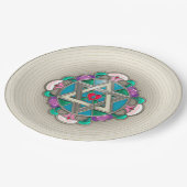 Assiettes En Carton Étoile de jardin (Angle)