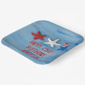 Assiettes En Carton Étoile de mer pour le 250e anniversaire de l'Améri (Angulaire)