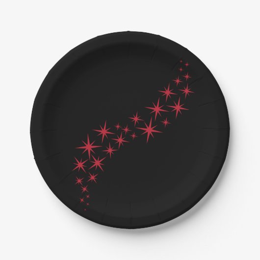 Assiettes En Carton Étoile de Noël (Devant)