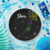 Assiettes En Carton Étoile de Noël (Fête)