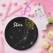 Assiettes En Carton Étoile de Noël (Fête)