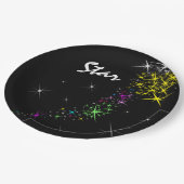 Assiettes En Carton Étoile de Noël (Angle)