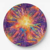 Assiettes En Carton Étoile explosive (Devant)